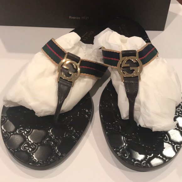 gucci flip flops size 12